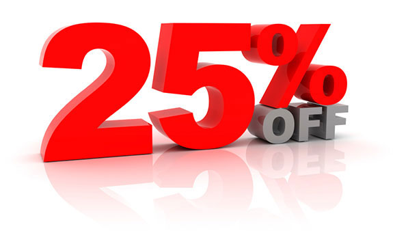Save 25% NOW on Courses in 2015
